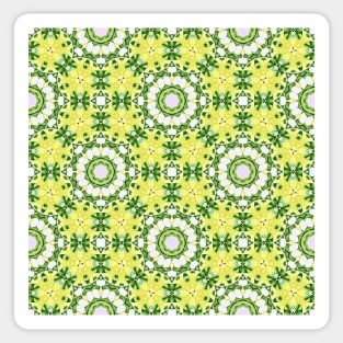 Easter Floral Kaleidoscope 13 Sticker